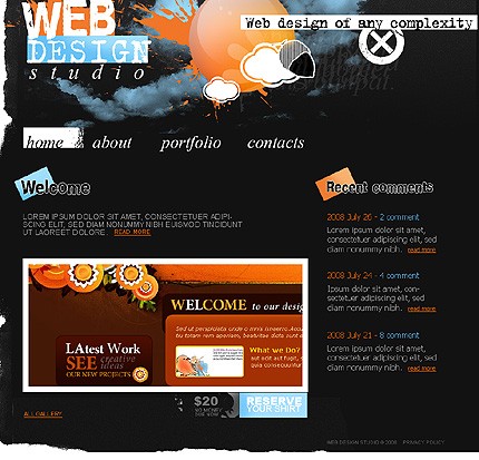 Web Design Studio Website Template