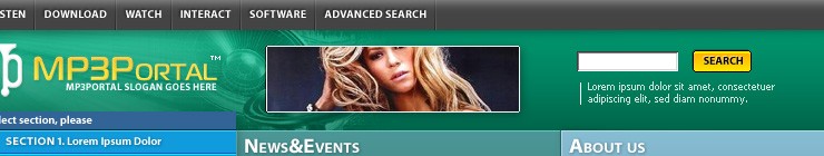 portal&nbsp;website template