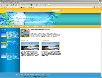 entertainment&nbsp;website template