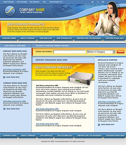 business&nbsp;site template