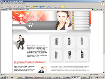 phones&nbsp;website template