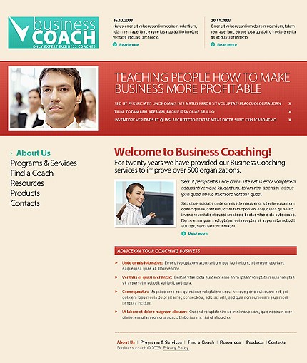 Business Coach Website Template