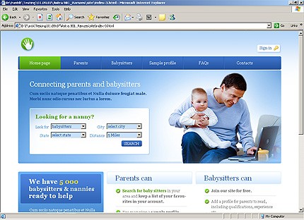 nanny&nbsp;website template