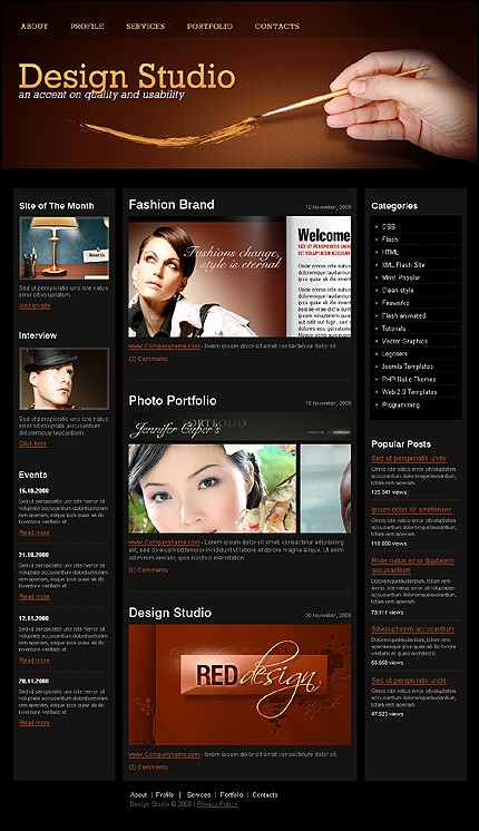 Design Studio Website Template