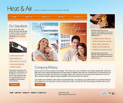 air&nbsp;site template
