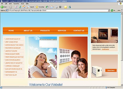 vent&nbsp;website template