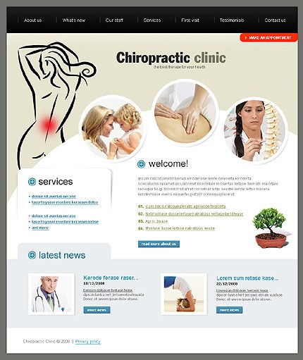 Chiropractic Clinic Website Template