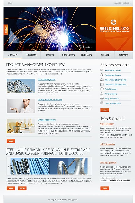 Welding Website Template
