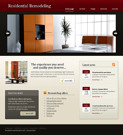 Residential Remodeling Website Template