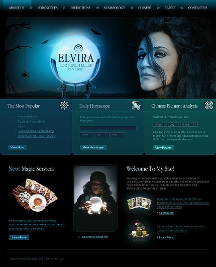 Fortune Teller Website Template