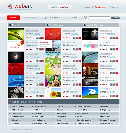 Web Design Gallery Website Template