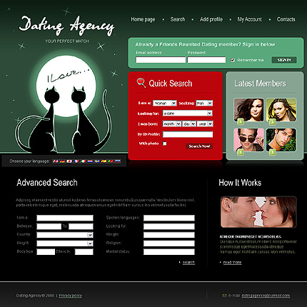 Template #22165, Photoshop Content Page Screenshot