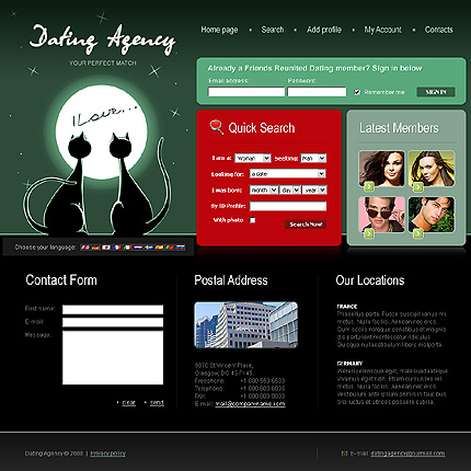 Template #22165, Photoshop Content Page Screenshot