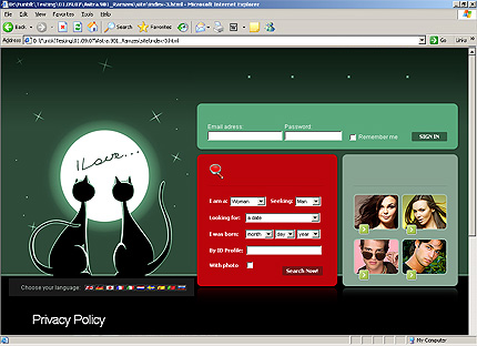 Template #22165, Html Content Page Screenshot