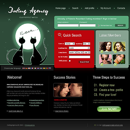 Dating Agency Website Template