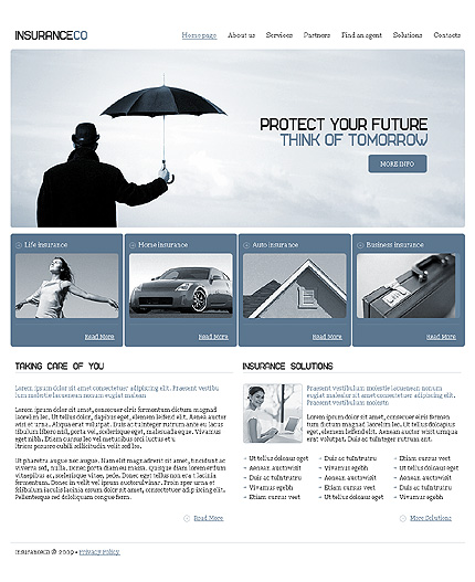 Insurance Website Template