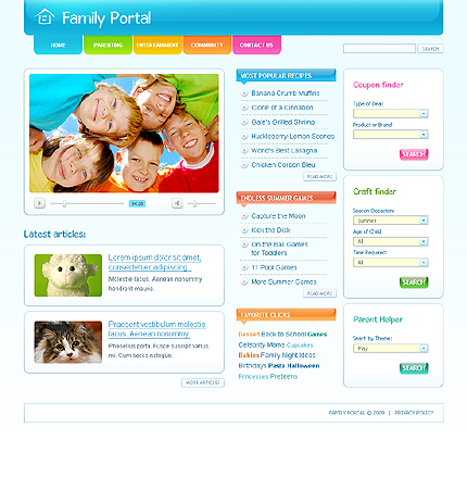 Family Website Template