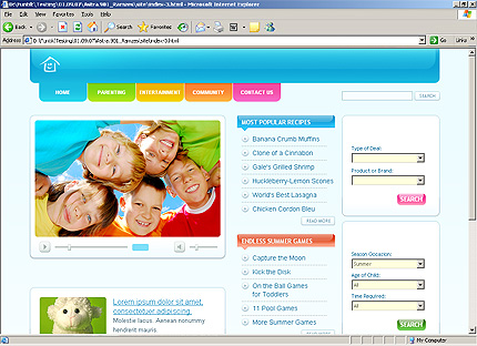 portal&nbsp;website template