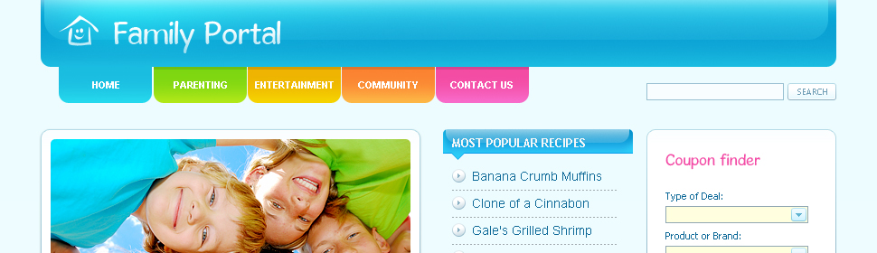 family&nbsp;website template