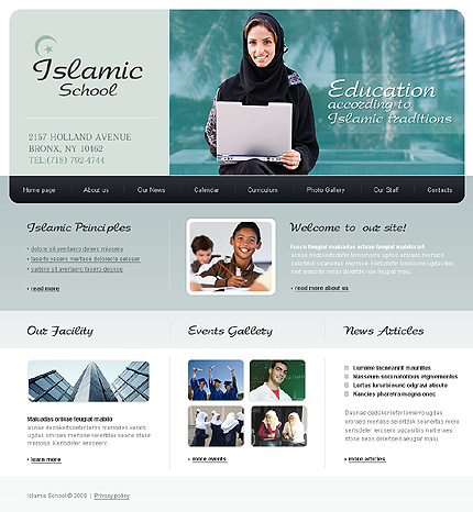 Islamic School Website Template