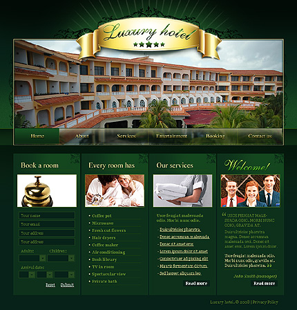 Hotel Website Template