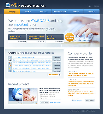 Web Development Website Template