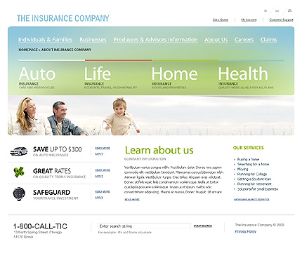 Insurance Website Template
