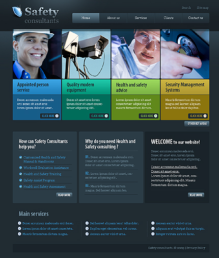 Safety Consultants Website Template