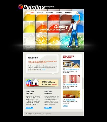 Painting Website Template
