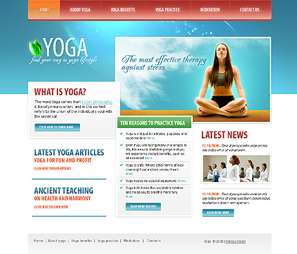 Yoga Website Template