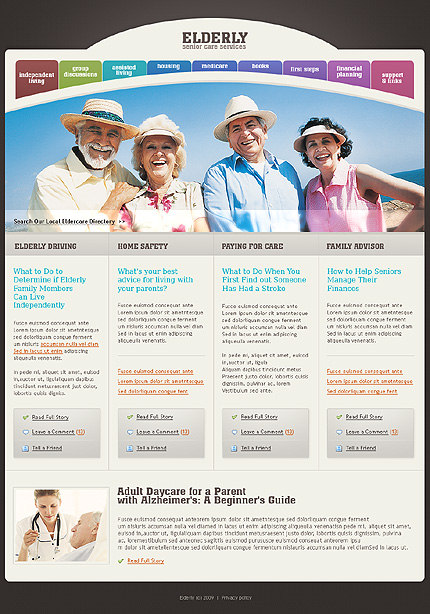 Senior Care Website Template