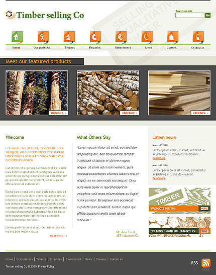Timber Selling Website Template