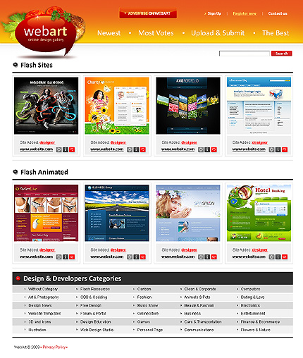Design Gallery Website Template
