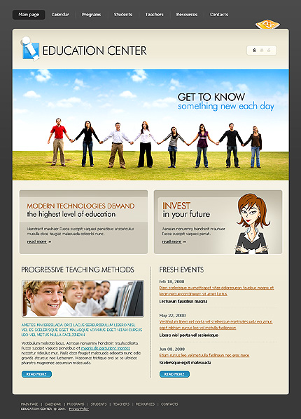 Education Center Website Template