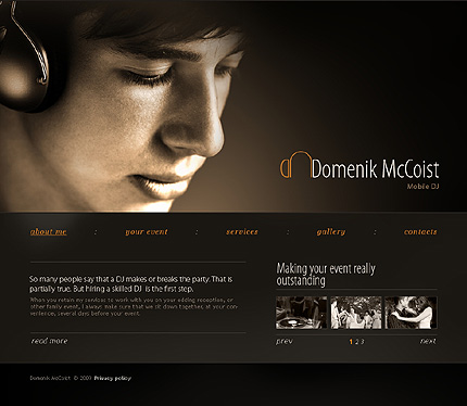 Template #22763, Adobe Photoshop Homepage Screenshot