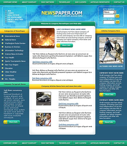 newspaper&nbsp;site template