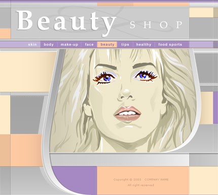 cosmetic&nbsp;site template