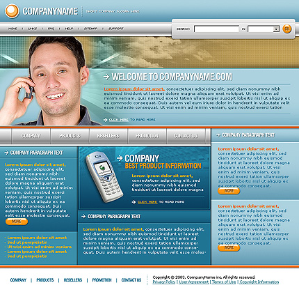 business&nbsp;site template