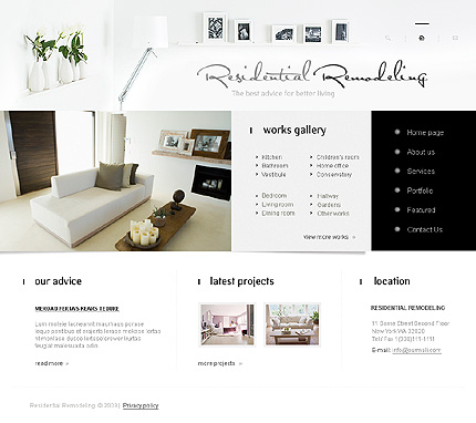 Interior Design Website Templates