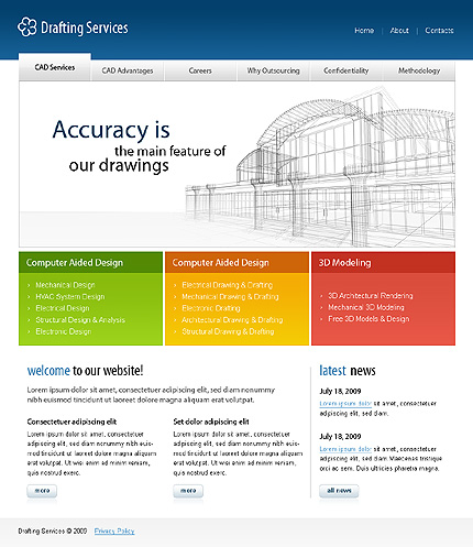 Drafting Services Website Template