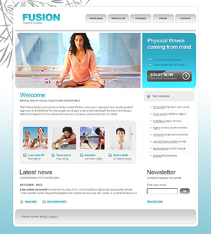 Pilates Website Template