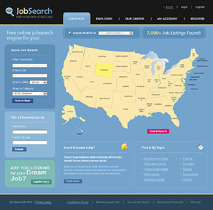 Job Search Website Template