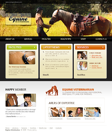 Equine Veterinarian Website Template