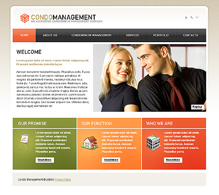 Condominium Management Website Template
