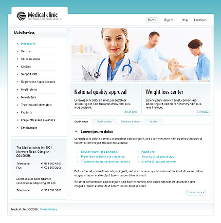 Medical Clinic Website Template