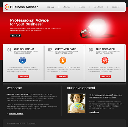 Business Adviser Website Template