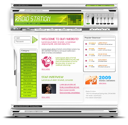 Radio Station Website Template