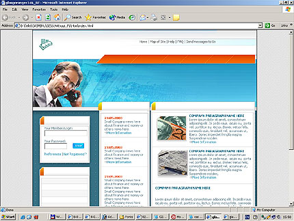 company&nbsp;website template