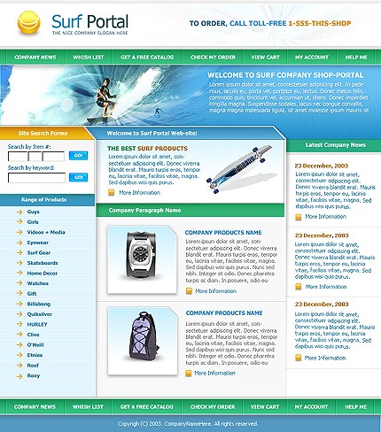 sport&nbsp;site template