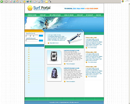 surfing&nbsp;website template